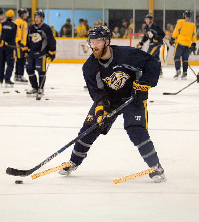 Predators Spotted Practicing with Rulers Attached to Skates to Avoid Future Offside Calls